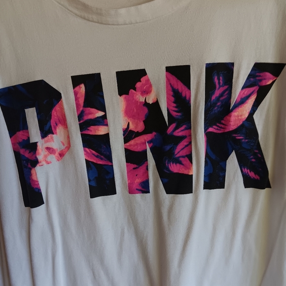 VS Pink Tropical bling ✨️ t-shirt. M - Picture 3 of 6